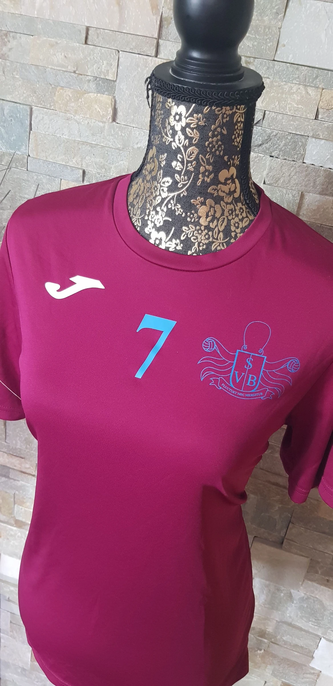 ❤️ tee-shirt de manga corta de deporte de voleibol número 7 mujer T36 ❤️ – photo 5
